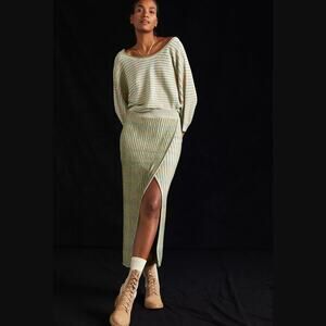 Anthropologie Knit Neutral Maxi Skirt - XS - New